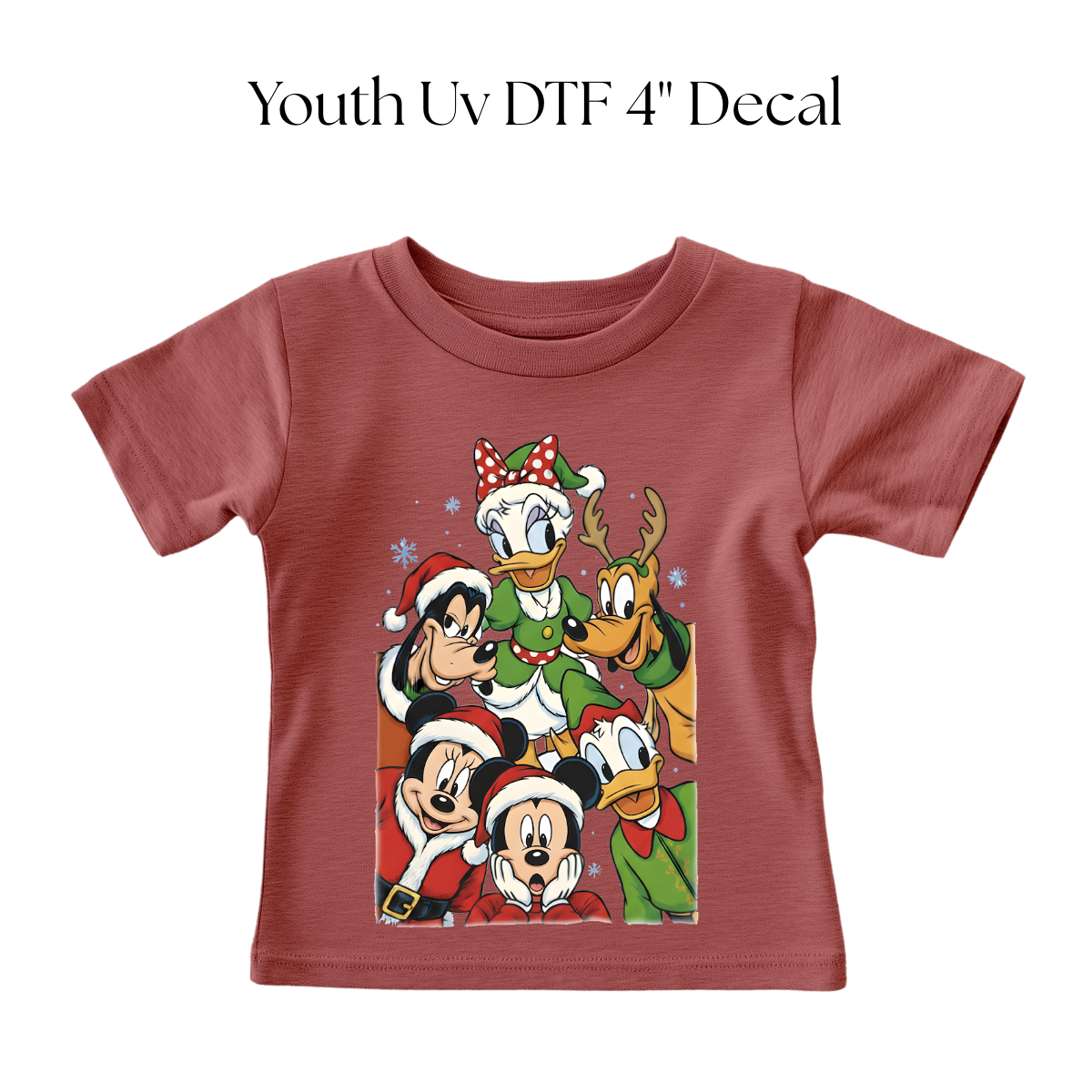 YOUTH Mouse and Friends Christmas Dtf Transfer