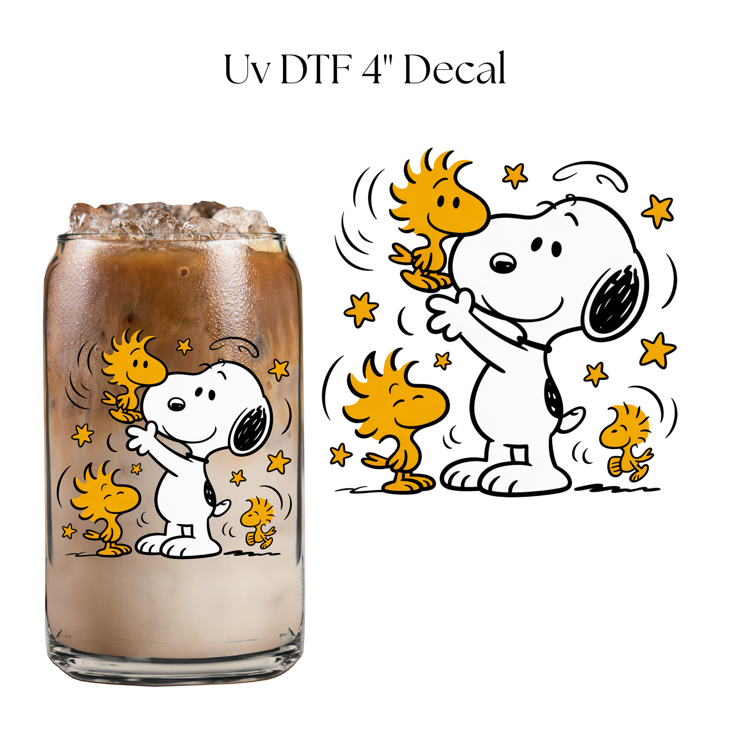 Snoop Stars 4” UV DTF Cup Decal