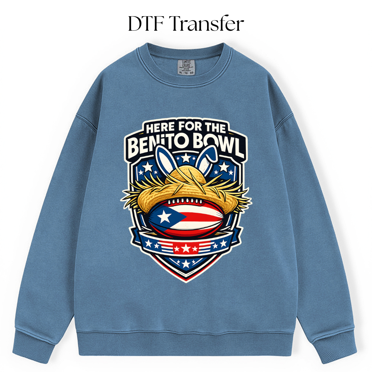 Here For The Bunny Bowl DTF Transfer