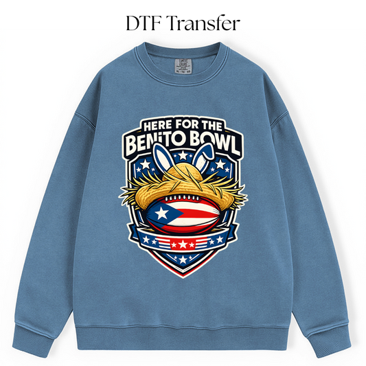 Here For The Bunny Bowl DTF Transfer