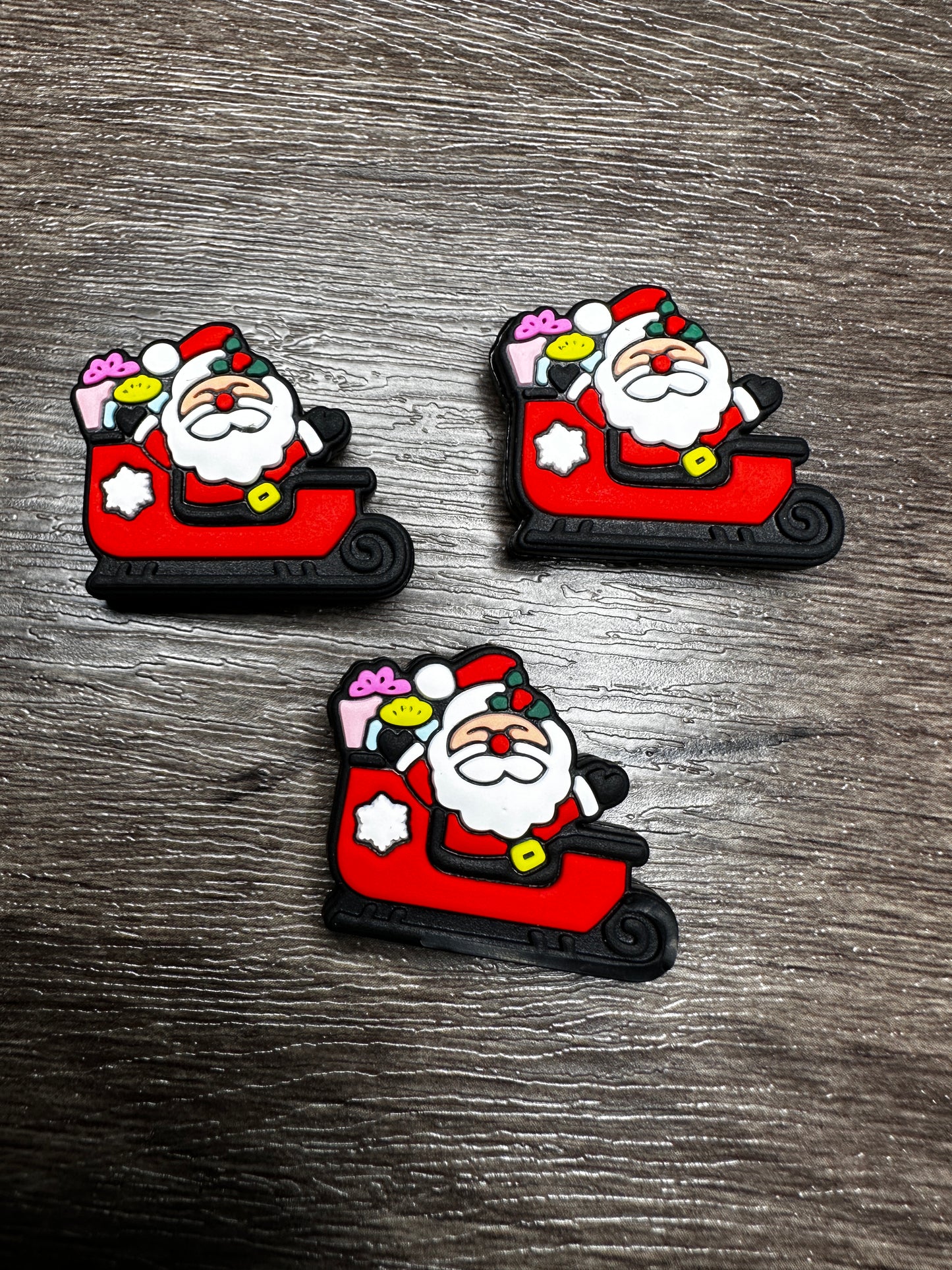 Santa Focal Bead- Set of 3