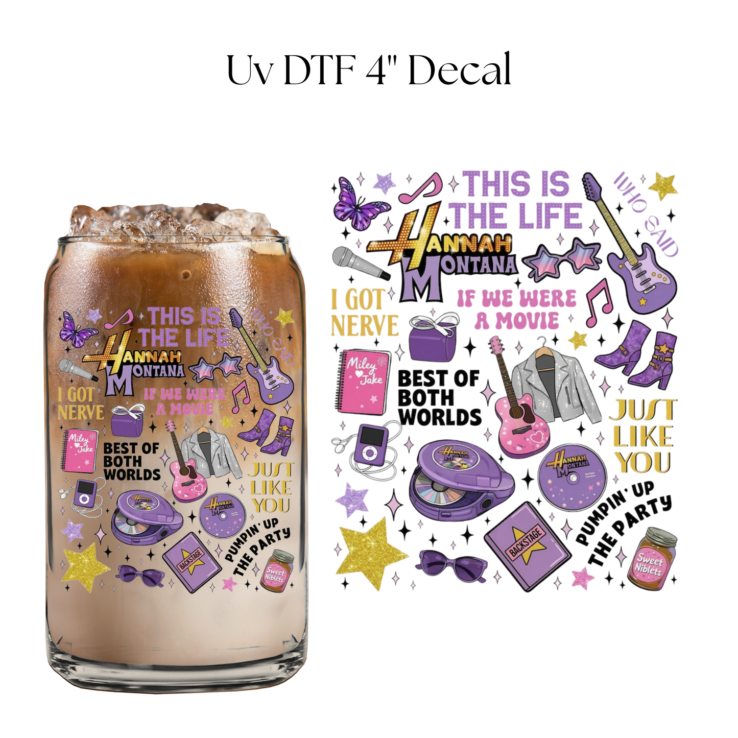 HM This is The Life 4” UV DTF Cup Decal