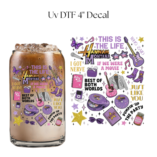 HM This is The Life 4” UV DTF Cup Decal