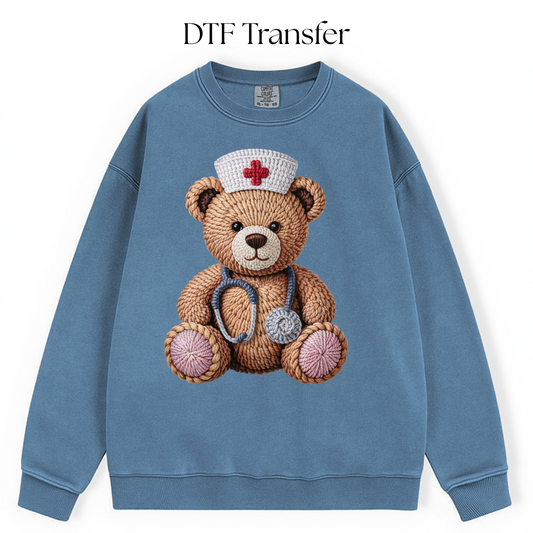 Nurse Bear DTF Transfer