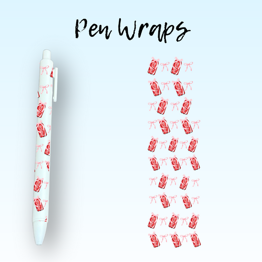 Favorite Soda Pen Wrap For Ballpoint Pen UV DTF