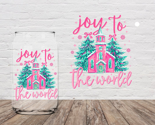 Joy To The World (PINK) 4" UV DTF