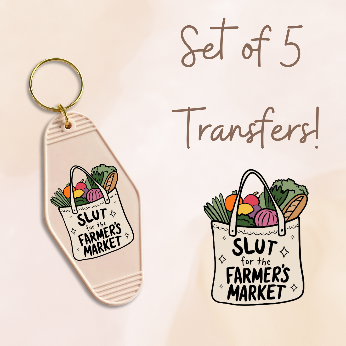 Slut For Farmers Market UV (MOTEL KEYCHAIN)