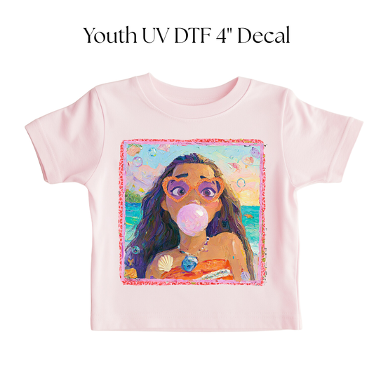 YOUTH Moa Girl Bubblegum DTF Transfer