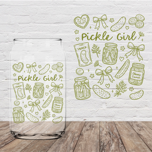 Pickle Girl 4" UV DTF (Print to Order)