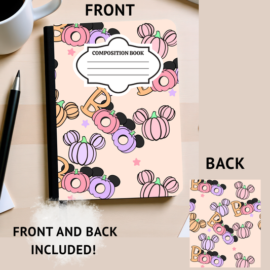 Mouse Boo Composition Notebook Sticker