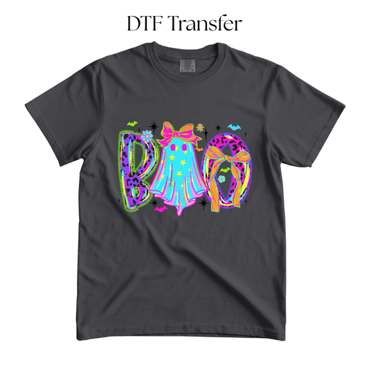 Bright Boo DTF Transfer