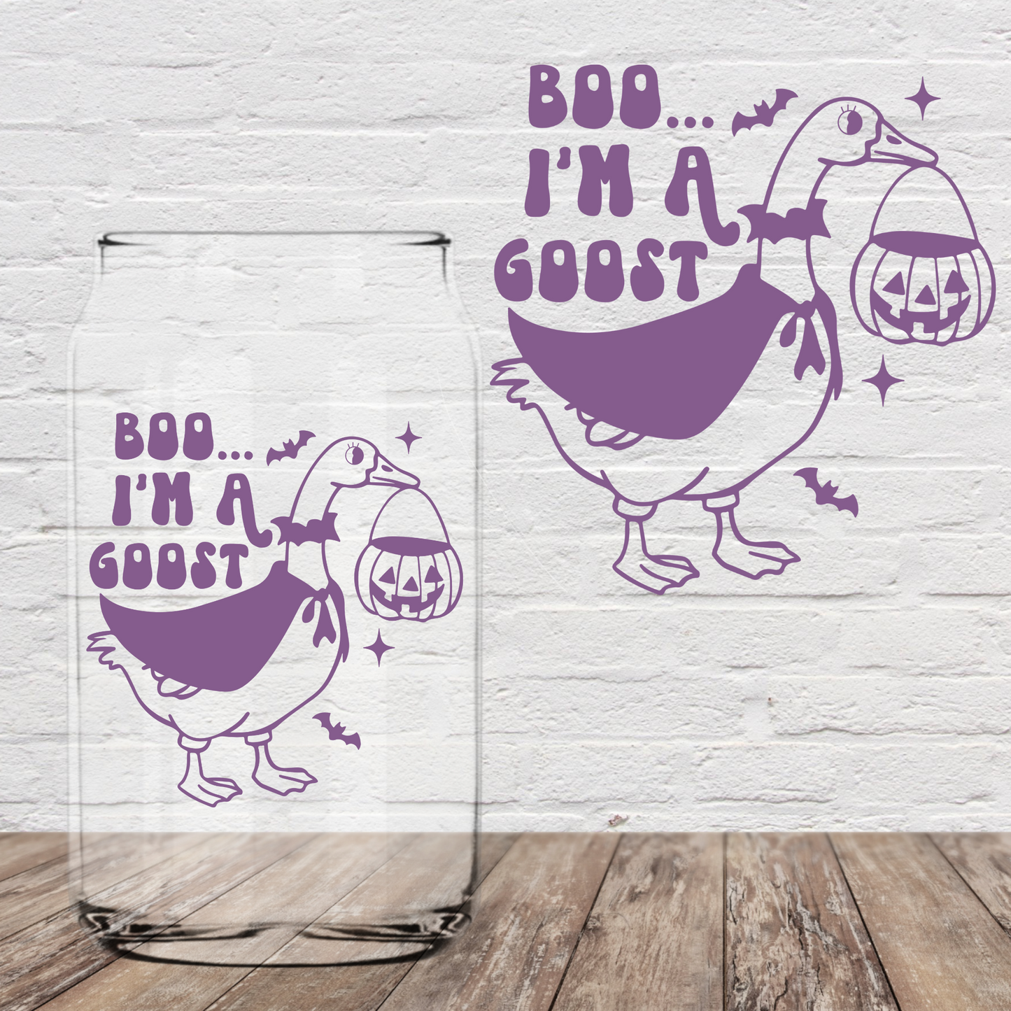Boo Im A Ghost 4" UV DTF