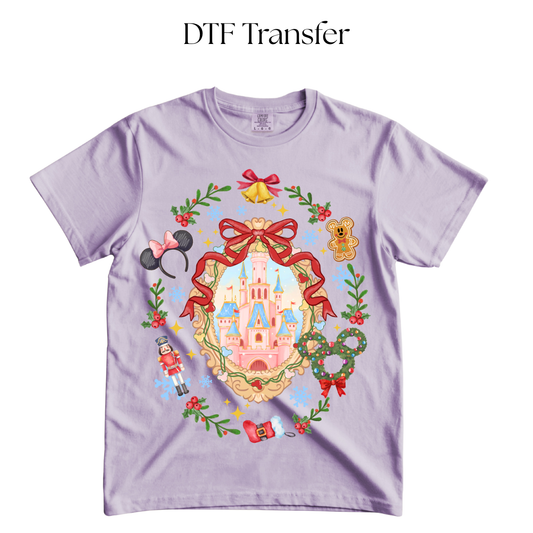 Enchanted Chirstmas Castle DTF Transfer