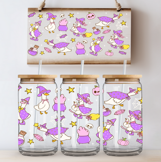 Purple Witch Goose UV DTF Wrap