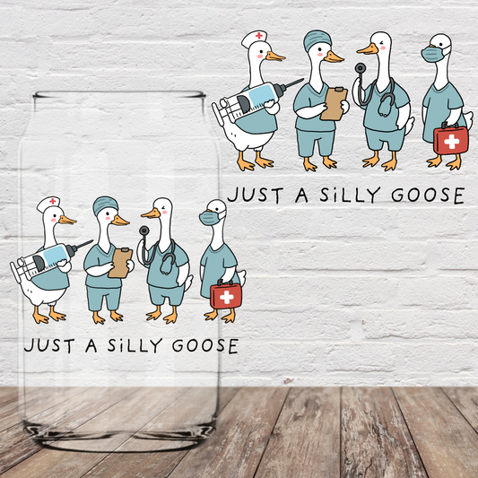 Silly Goose Nurse 4" UV DTF (Print to Order)