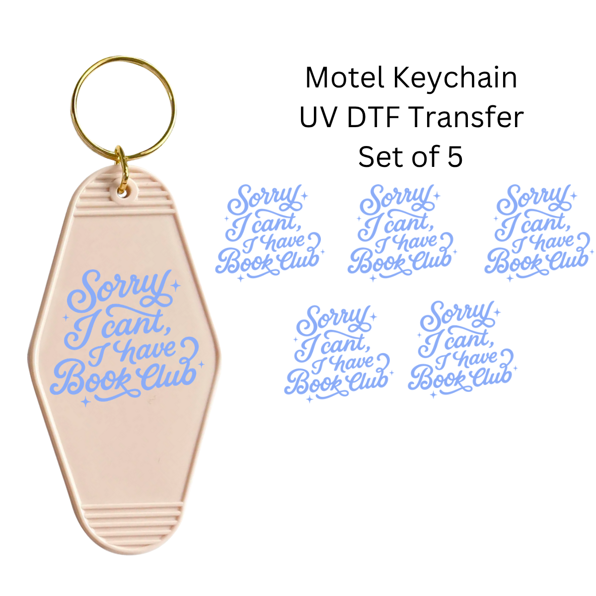 Sorry I cant I have Bookclub Set of 5 Keychain Transfers