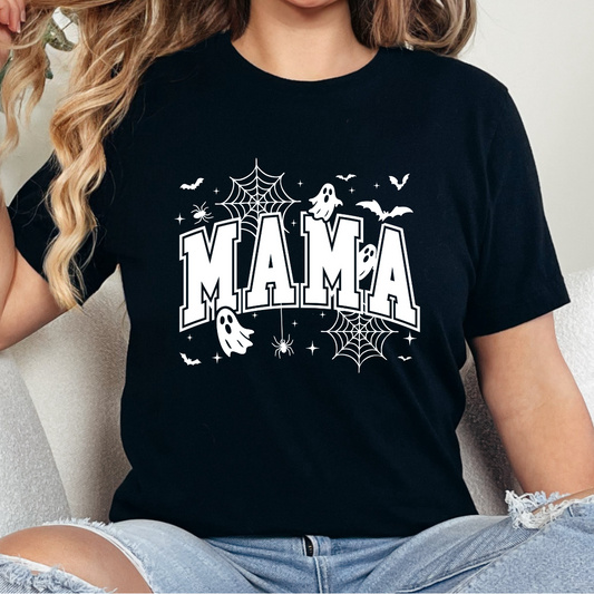 Halloween MAMA White Single Color Dtf Transfer