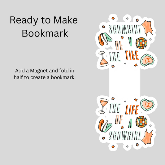 The Life of A Showgirl Magnetic Bookmark DIY