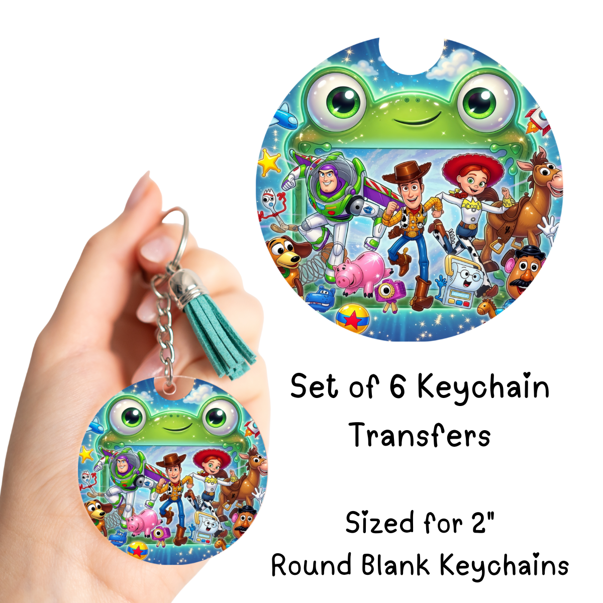 Lily Pad Toy Characters Keychain Transfer Set of 6