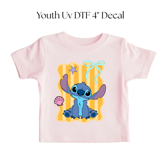 YOUTH Blue Alien Yellow DTF Transfer