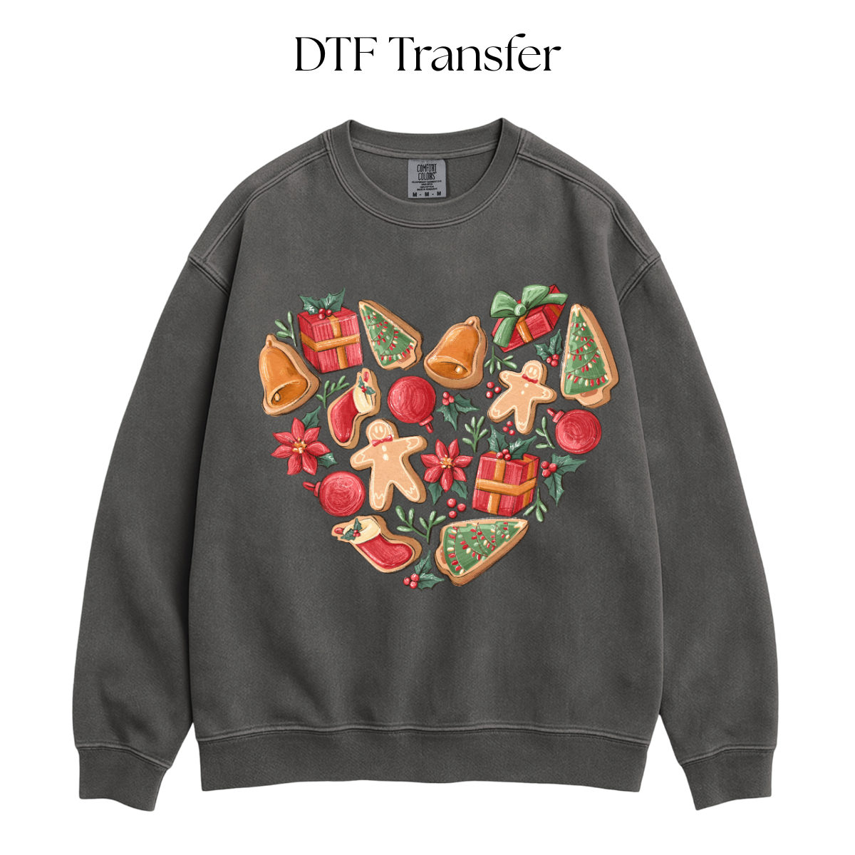 Christmas Stuff Heart DTF Transfer