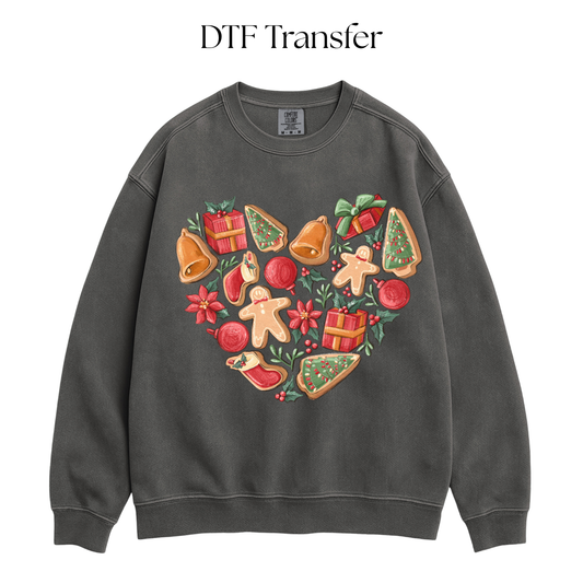Christmas Stuff Heart DTF Transfer