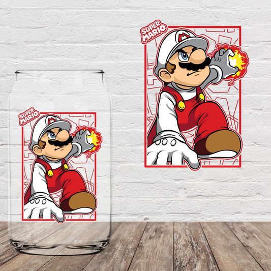 Red Mario 4" UV DTF