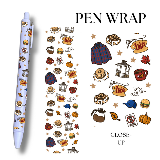Coffee Shop UV DTF Wrap For Ballpoint Pen