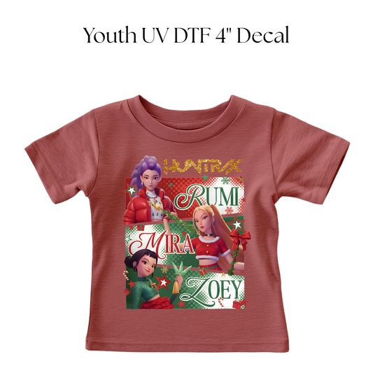 YOUTH Huntr Christmas DTF Transfer