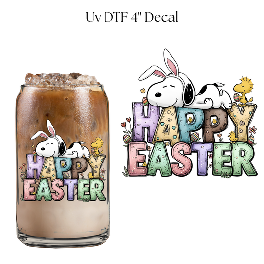 Happy Easter Snoop 4” UV DTF Decal