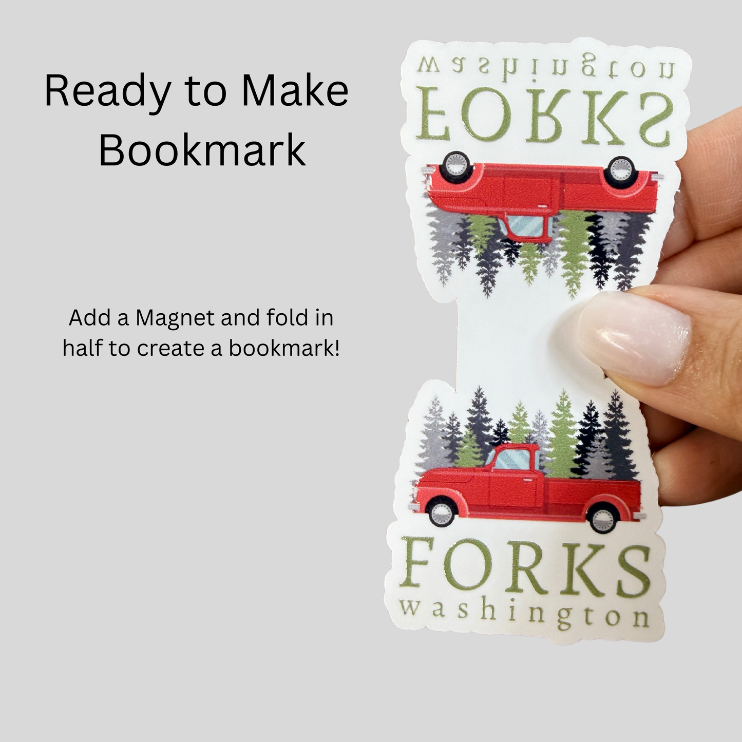 Forks Truck Magnetic Bookmark DIY