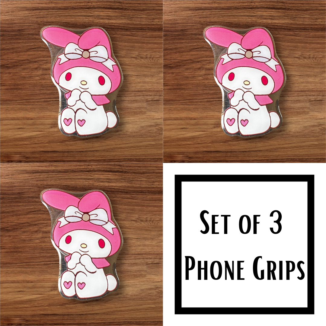 Pink Bunny Mel PHONE GRIP