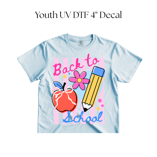 YOUTH Back to School Stripes DTF Transfer