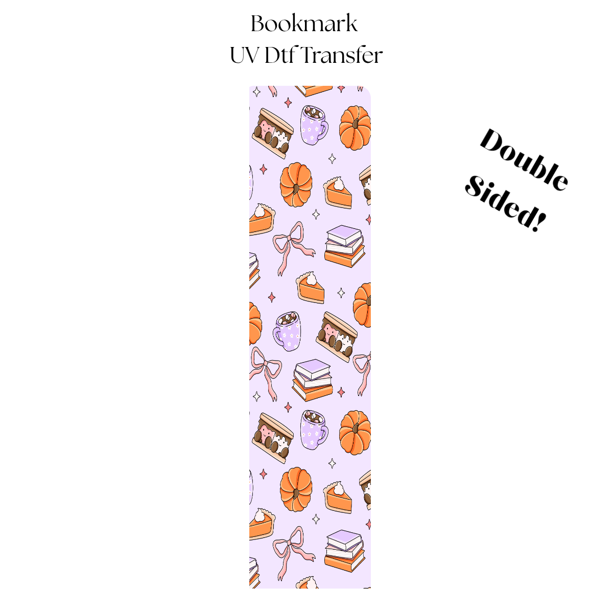 Fall Jelly Plushies UV DTF Bookmark Transfer
