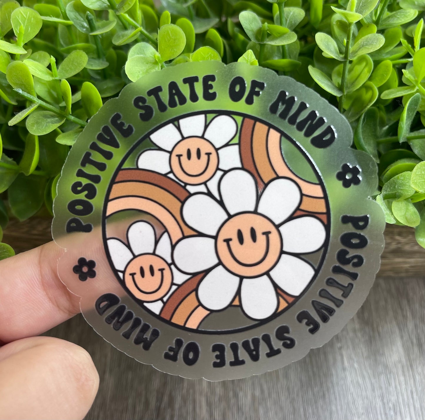 Positive State Of Mind Vinyl Sticker