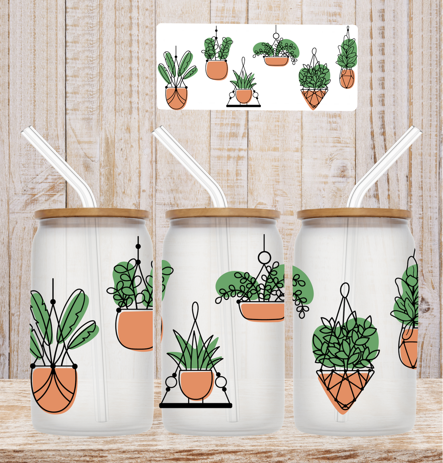 Hanging Plants UV Wrap DOUBLE SIDED