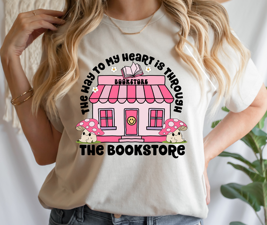 Meet Me At The Bookstore PINK DTF