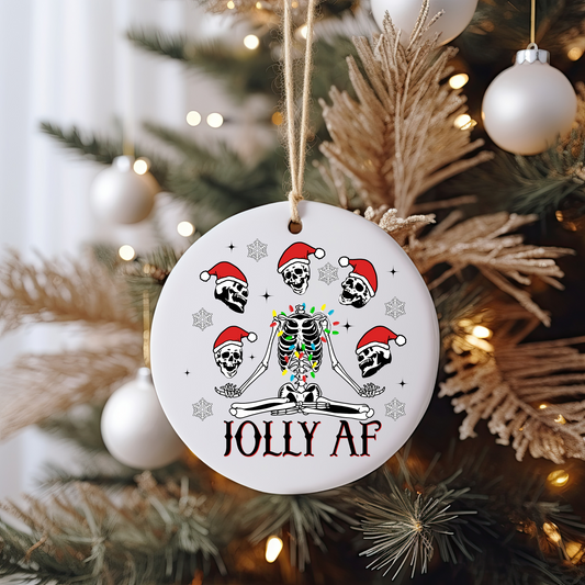 Jolly AF Ornament Size UV DTF Single Sided