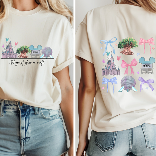 Happiest Place Coquette SET Dtf Transfer (PRINT TO ORDER)