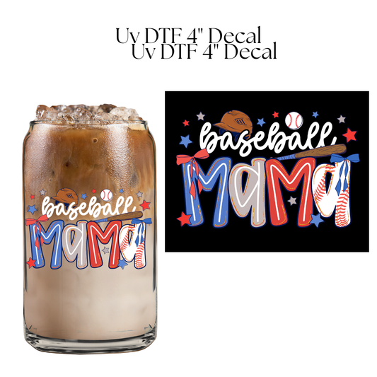 Baseball Mama 4” UV DTF Decal
