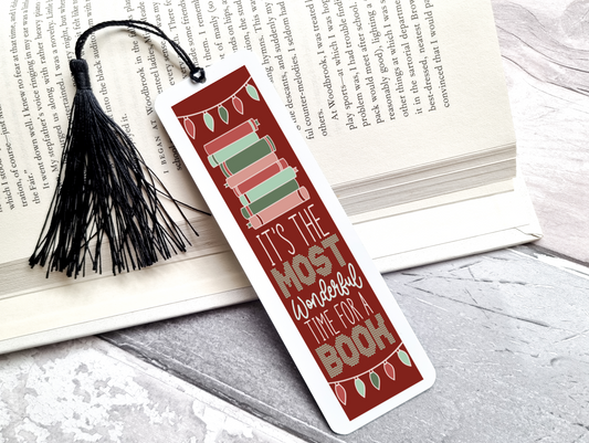 It's The Most Wonderful Time For A Book UV DTF Bookmark DOUBLE SIDED