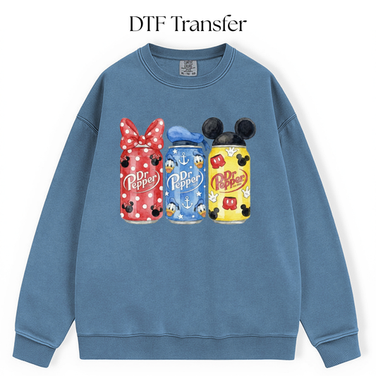 Mouse Sodas DTF Transfer