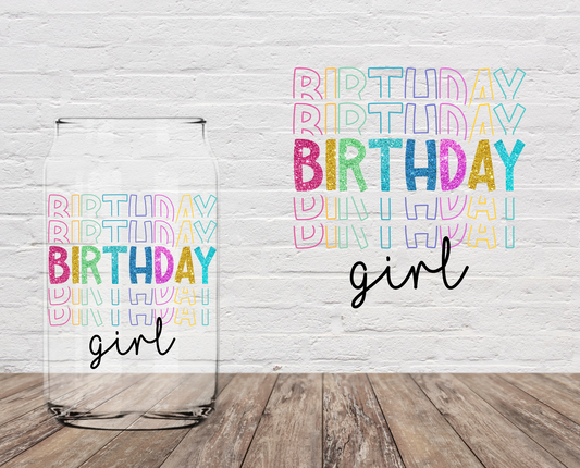 Birthday 5x Girl 4" UV DTF LAST CHANCE