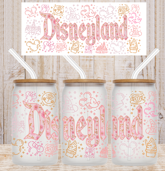 Happiest Place Pink UV DTF Wrap
