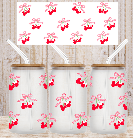 Mouse Cherries UV DTF Wrap