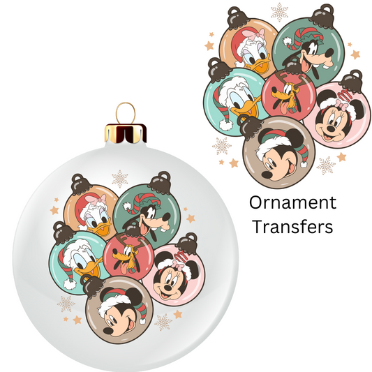 Mouse Ornament Transfer UV DTF
