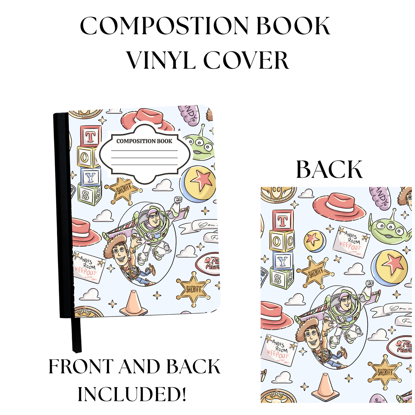 Toys Composition Notebook Vinyl Cover