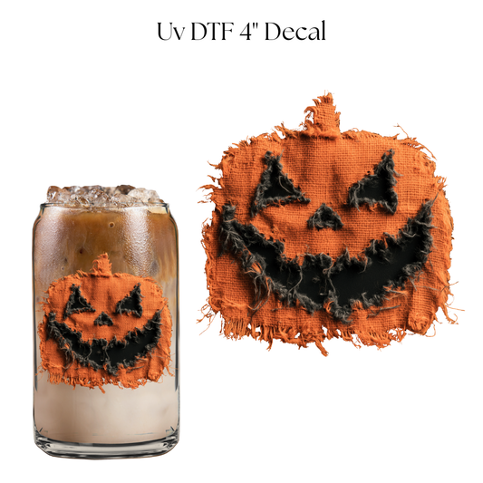 Faux Pumpkin Patch 4” UV DTF Cup Decal