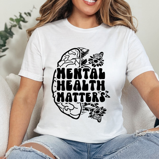 Mental Health Matters Single Color DTF Transfer (Print to Order)