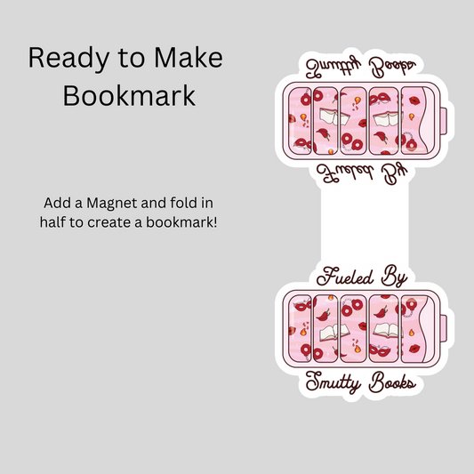 Fueled by Smutty Books Magnetic Bookmark DIY
